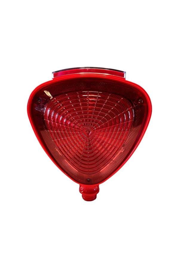 Hayat Trafik Üçgen Solar Flaşör Kırmızı - Image 1