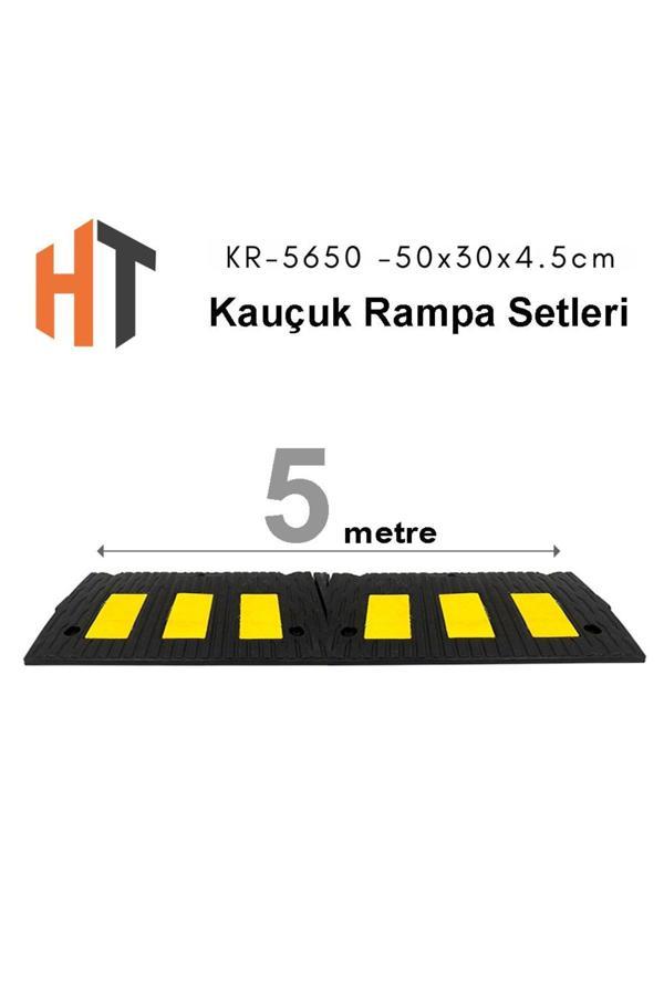 Hayat Trafik Kauçuk Rampa Set, Otopark Rampası, Kaldırım Rampası 50X30X4,5 Cm 5 Metre - Image 1