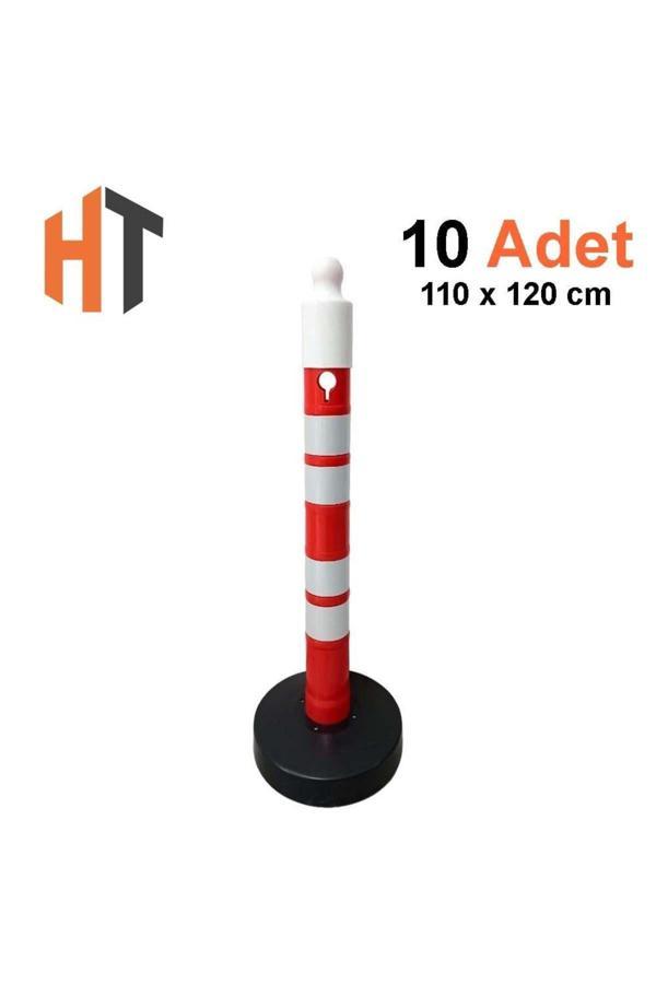 Hayat Trafik Dubalı Uyarı Dikmesi 110 X 1200 Mm Reflektifli 10`Lu Set - Image 1
