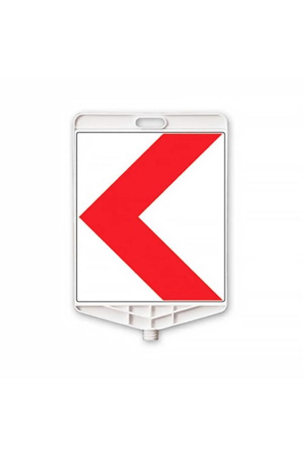 Hayat Trafik Tehlikeli Viraj Dikdörtgen Levha Çift Taraflı Baskı - Image 1