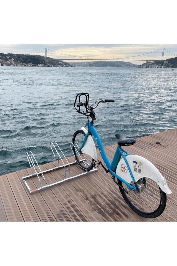 Hayat Trafik Bisiklet Park Yeri Üçlü Galvaniz Eko, Park Demiri 40X105 Cm - Image 1
