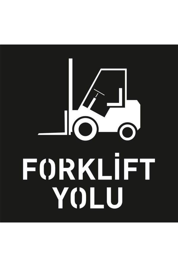 Hayat Trafik Boyama Şablonu Forklift Yolu 100X100Cm - Image 1