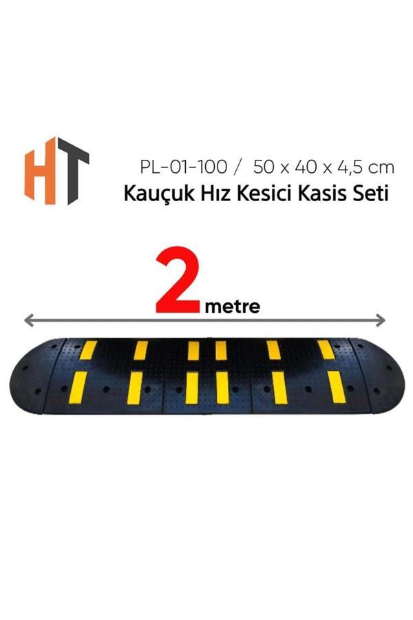 Hayat Trafik Kauçuk Hız Kesici Set Kapaklı, Yol Kasisi 2 Metre - Image 1