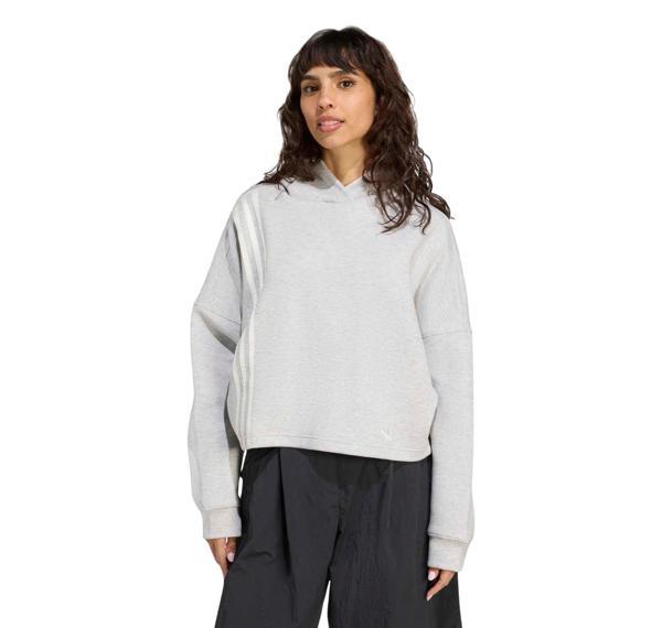 JW3596-K adidas 3 Strıpes Hoody Kadın Sweatshirt Gri - Image 1