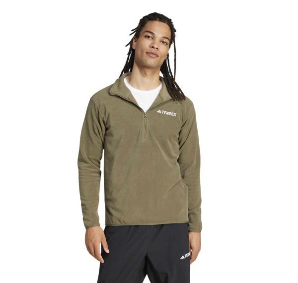 JP0784-E adidas Mt Ess Hz Fl Erkek Sweatshirt Haki - Image 1