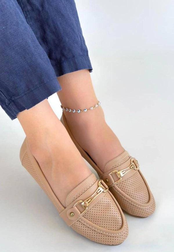 Rain Nude Cilt Babet Ayakkabı - Image 1