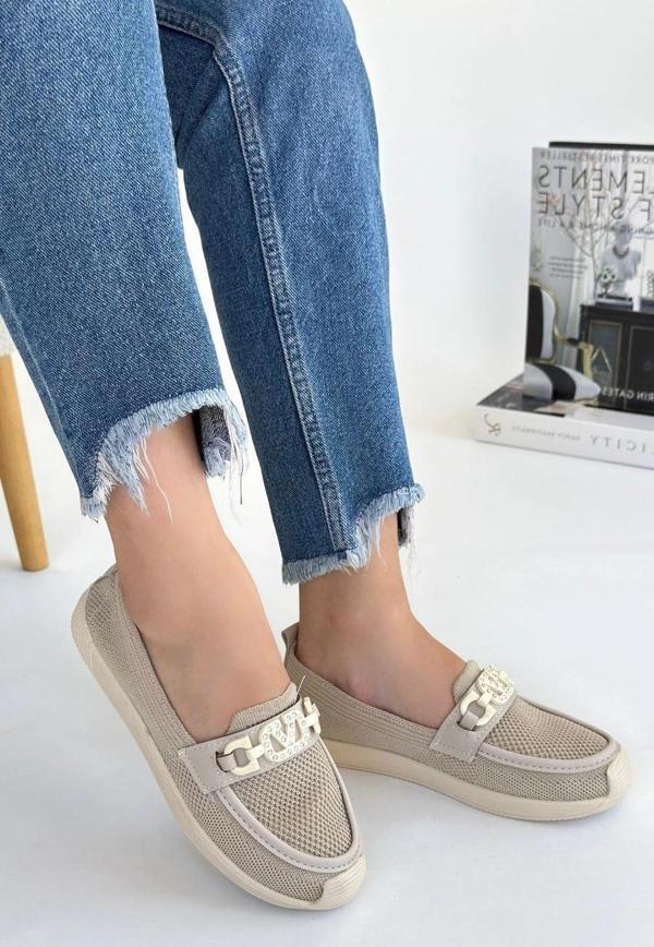 Wata Bej Triko Babet Ayakkabı - Image 1