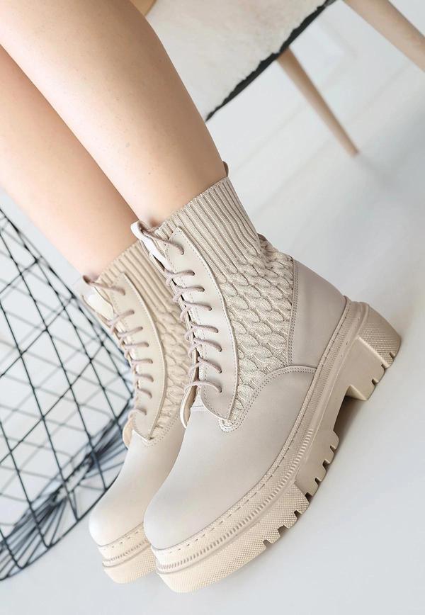 Utag Bej Cilt Bağcıklı Bot - Image 1