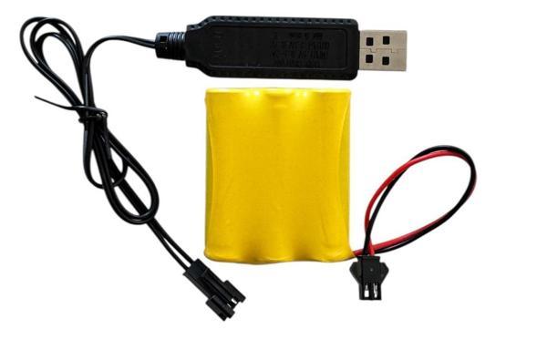 3.6 volt AA 800 mah şarjlı oyuncak bataryası ve şar aleti - Image 1