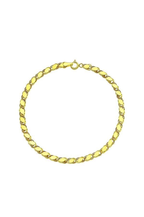 14 Ayar Altın Pullu Parlak Bileklik 4 Mm - Image 1