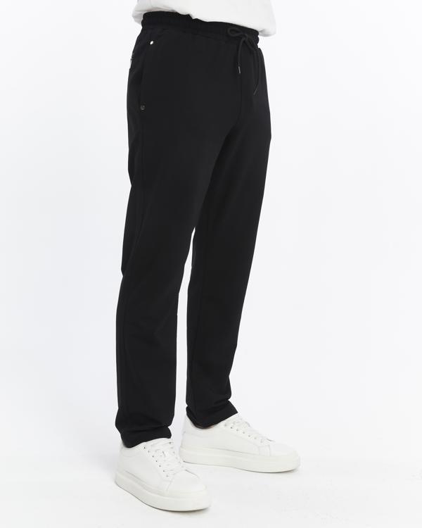 Erkek Lacivert Arka Cep Fermuarlı Eşofman Alt-p340 - Image 1