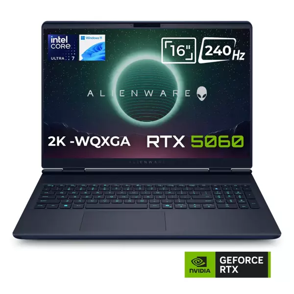 Dell Alienware 16X Aurora AC16251 Ultra 7 255HX 16GB 1TB + 512GB SSD 8GB RTX5060 115W 16 WQXGA 240H - Image 1