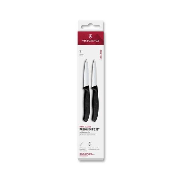 Victorinox 6.7693.2 Swiss Classic 2li Soyma Bıçağı Set, Siyah - Image 1