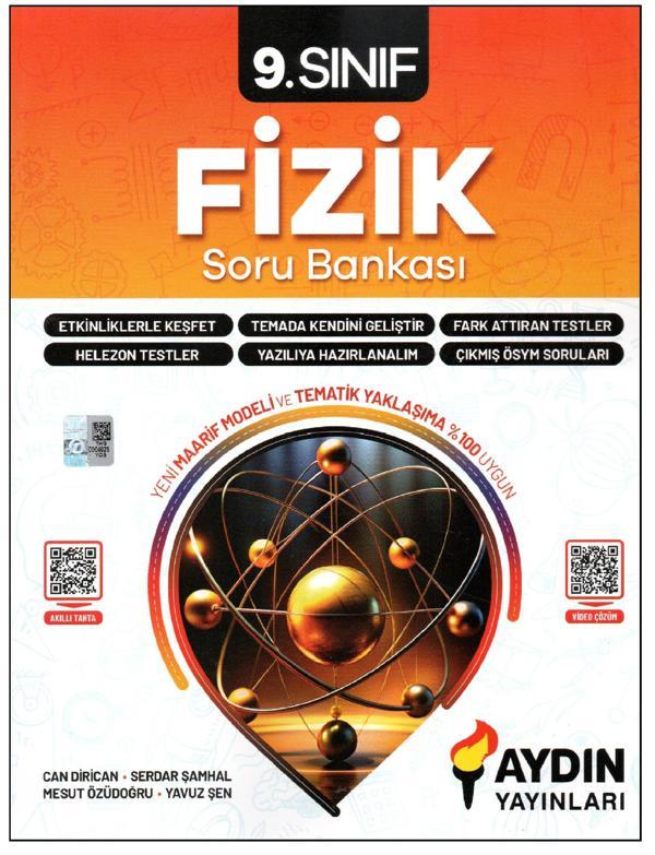 Aydın 9.Sınıf Fizik Soru Bankası - Aydın Yayınları - Image 1