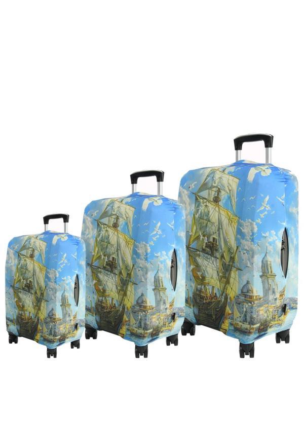 (My#116 Gemi) VALİZLER İÇİN KILIF SETİ (KABİN ORTA VE BÜYÜK) - Image 1