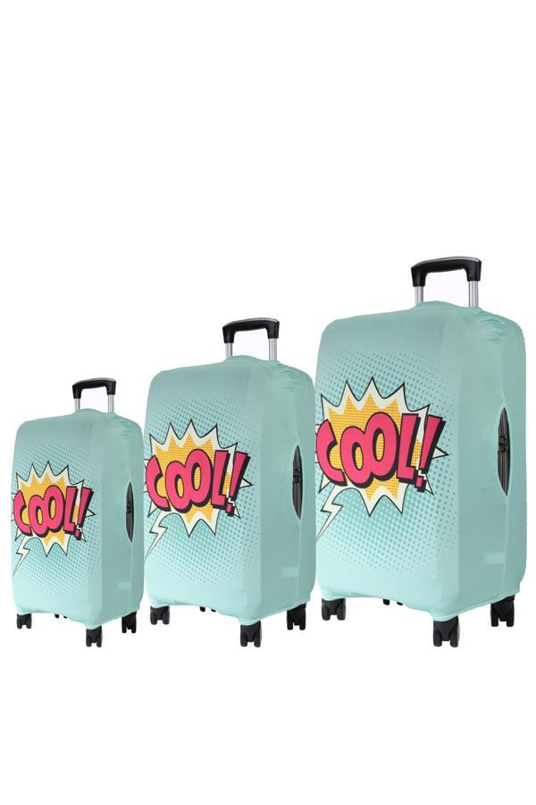 (My#106 COOL!) VALİZLER İÇİN KILIF SETİ (KABİN ORTA VE BÜYÜK) - Image 1