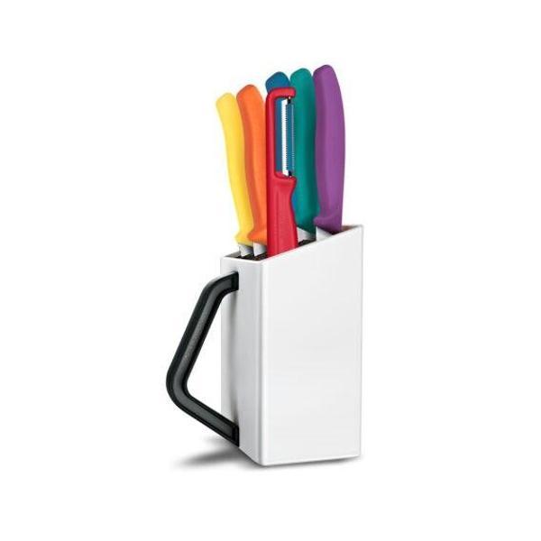 Victorinox 6.7126.6C1 Swiss Classic 7li Soyma Bıçağı Blok Set, Renkli - Image 1