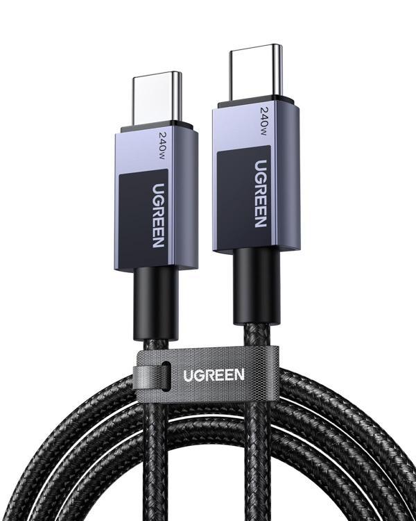 UGREEN USB-C to USB-C 240W PD Hızlı Şarj Kablosu, Uzay Girişi 2m, 45068 - Image 1