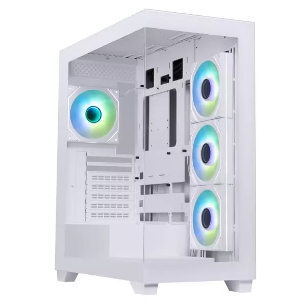Bitfenix Ceto Premium White 750W 80+ Bronze PSU 4x120mm FRGB Fan ATX Temperli Cam Beyaz Gaming (Oyuncu) Kasa - Image 1