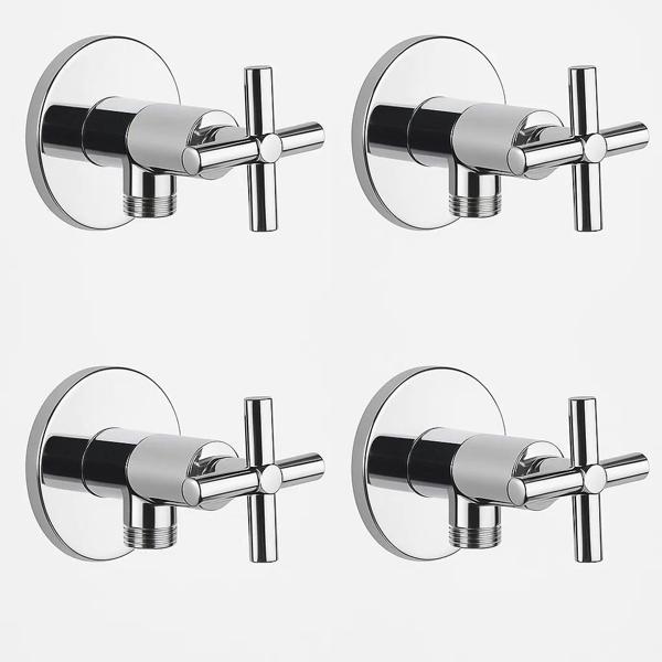 4'LÜ Taharet Musluğu Artı kullanım   Pirinç Gövde, AÇ-KAPA kullanım - Image 1