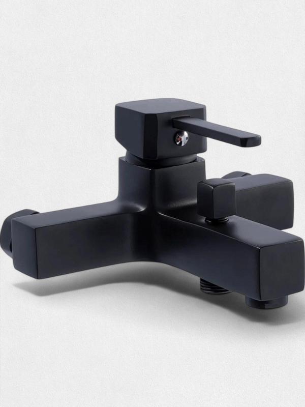 Atlas Siyah Banyo Bataryası çift su girişli 5 yıl garantili musluk - Image 1