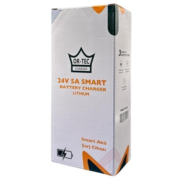 Ortec 24V 5A Li-Ion DC Konnektörlü Anderson Soketli Lityum Akıllı Şarj Cihazı - Image 1