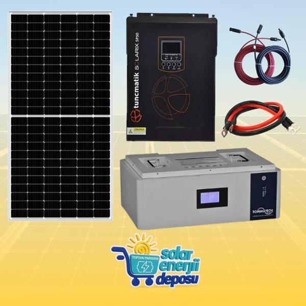 Solar Enerji Deposu 2000W Lityum Güneş Enerjisi Paketi  - Image 1