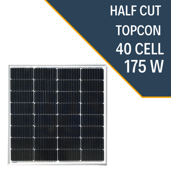 175W HALF-CUT TOPCON MONO GÜNEŞ PANELİ - Image 1