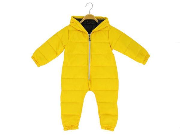 KAPÜŞONLU PATİKSİZ KOZMONOT - Sarı - 12 Ay - PRT3441-Sarı-12 Ay Sarı - Image 1