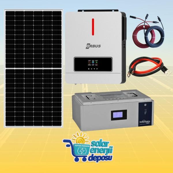 Solar Enerji Deposu 4000W Lityum Güneş Enerjisi Paketi  - Image 1