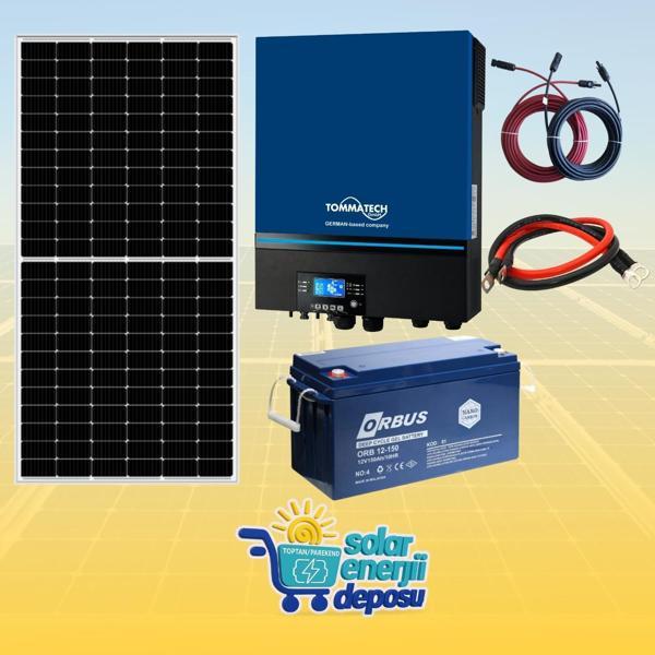 Solar Enerji Deposu 7200W Jel Akülü Güneş Enerjisi Paketi  - Image 1