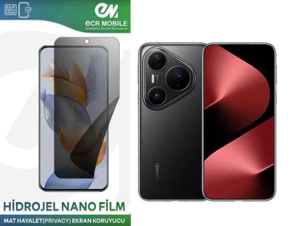 Huawei Pura 80 Pro/Pura 80 Ultra ile Uyumlu Mat Hayalet (Privacy) Hidrojel Film Ekran Koruyucu - Image 1