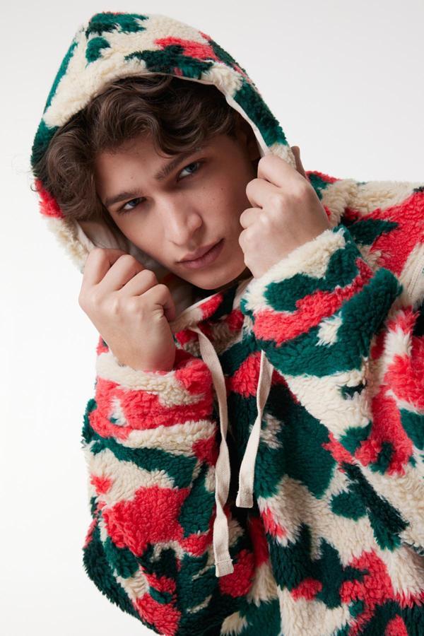 Lee Regular Fit Yumuşak Dokulu Kapüşon Yaka Erkek Sweat L232307 900 Bej-kırmızı-Lacivert - Image 1