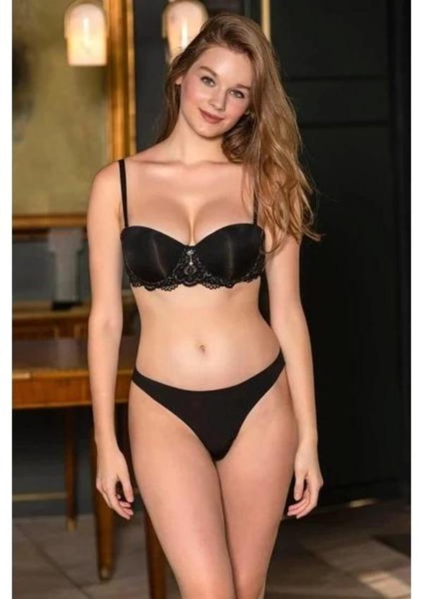 MDB Gallipoli 31382 Straplez Sütyen, String Ve Bacak Bandı Takım - Image 1