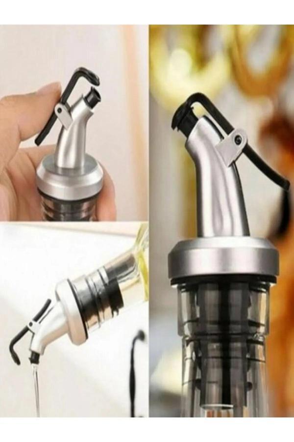 Mucit Home 1 Adet Damlatmaz Kapaklı Şişe Tıpası Sızdırmaz Yağdanlık Ucu Kapağı Tıpası Yağ Şişesi Başlığı - Image 1