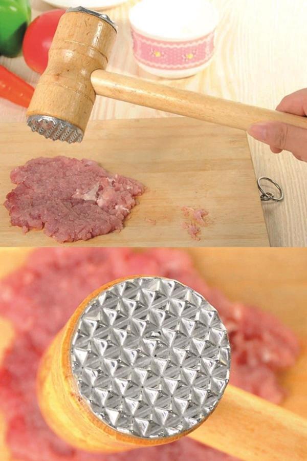 Mucit Home Bambu Saplı Et Dövme Tokmağı Çift Taraflı Et Dövücü - Image 1