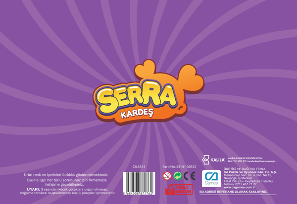 Serra Kardeş Lisanslı 35 Parça Çerçeveli 34X24CM Çocuk Puzzle Yapboz Yeni Serisi - Image 1