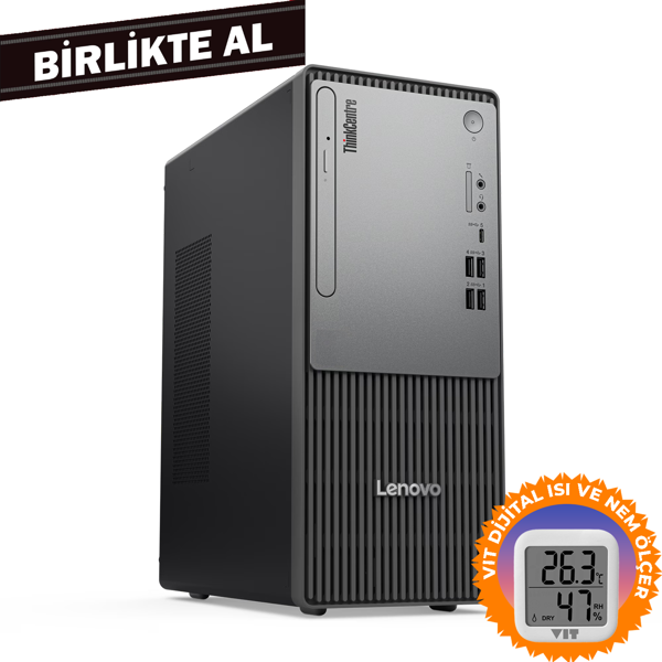 LENOVO ThinkCentre Neo 50T G5 i5-13400 8GB 512GB SSD W11P Masaüstü PC+ VIT Termometre 12UB000ETR 041 - Image 1