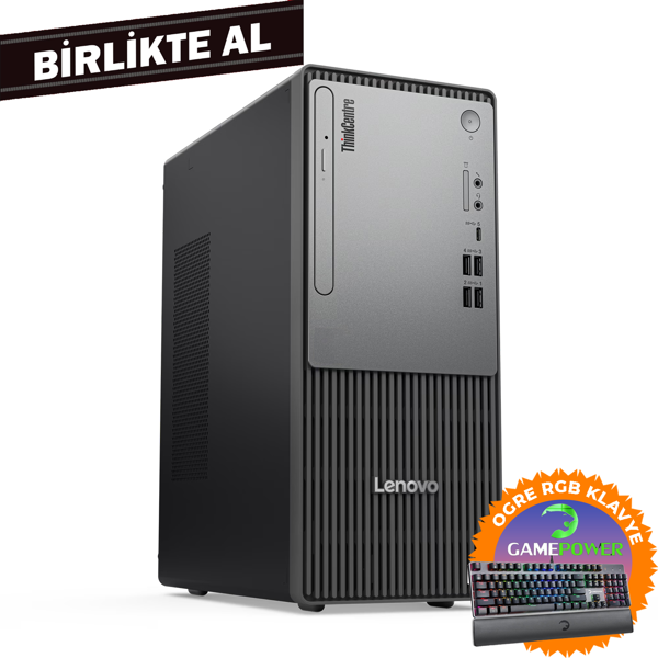 LENOVO ThinkCentre Neo 50T G5 i5-13400 16GB 512GB SSD W11P Masaüstü PC+ Gaming Klavye 12UB000ETR 045 - Image 1