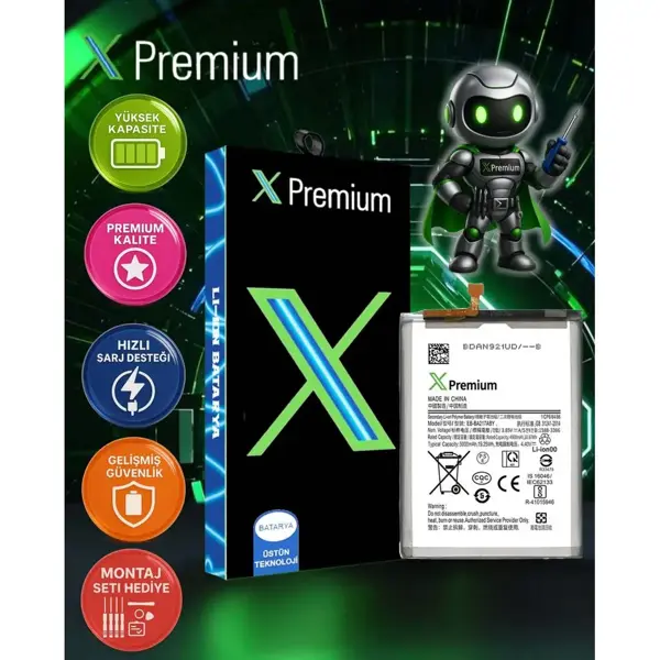 Xpremium Samsung A7 2018 Uyumlu Batarya Pil Süper Yüksek Kalite 3300 mAh EB-BA750ABU - Image 1