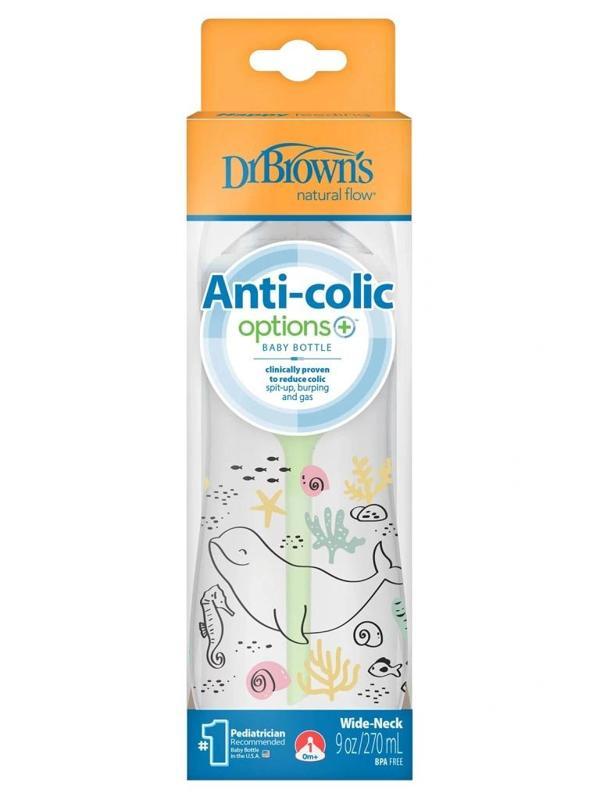 Dr.Browns Geniş Ağız PP Antikolik Options Biberon  270ml Kız - Image 1