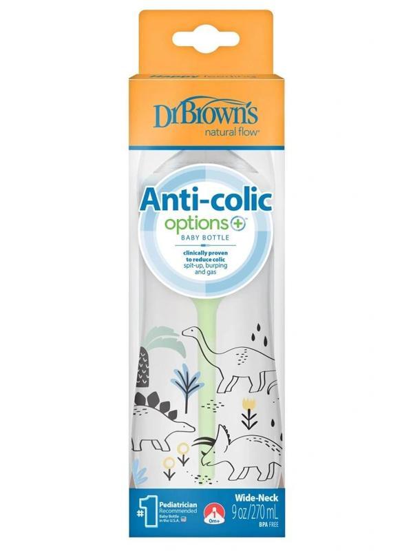 Dr.Browns Geniş Ağız PP Antikolik Options Biberon  270ml Erkek - Image 1