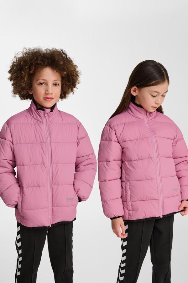hummel Light Weight Puffer Jacket Pembe Çocuk Ceket - Image 1