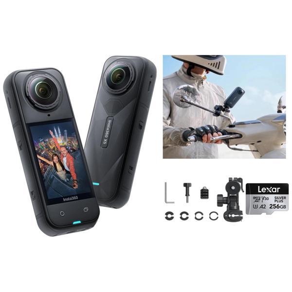 Insta360 X5 Aksiyon Kamerası Moto Ayna Kiti (256 GB) - Image 1