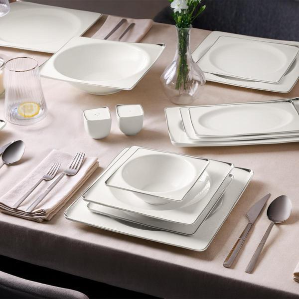 Aryıldız Crystal İxir Platin 56 Parça 12 Kişilik Yemek Takımı - Image 1