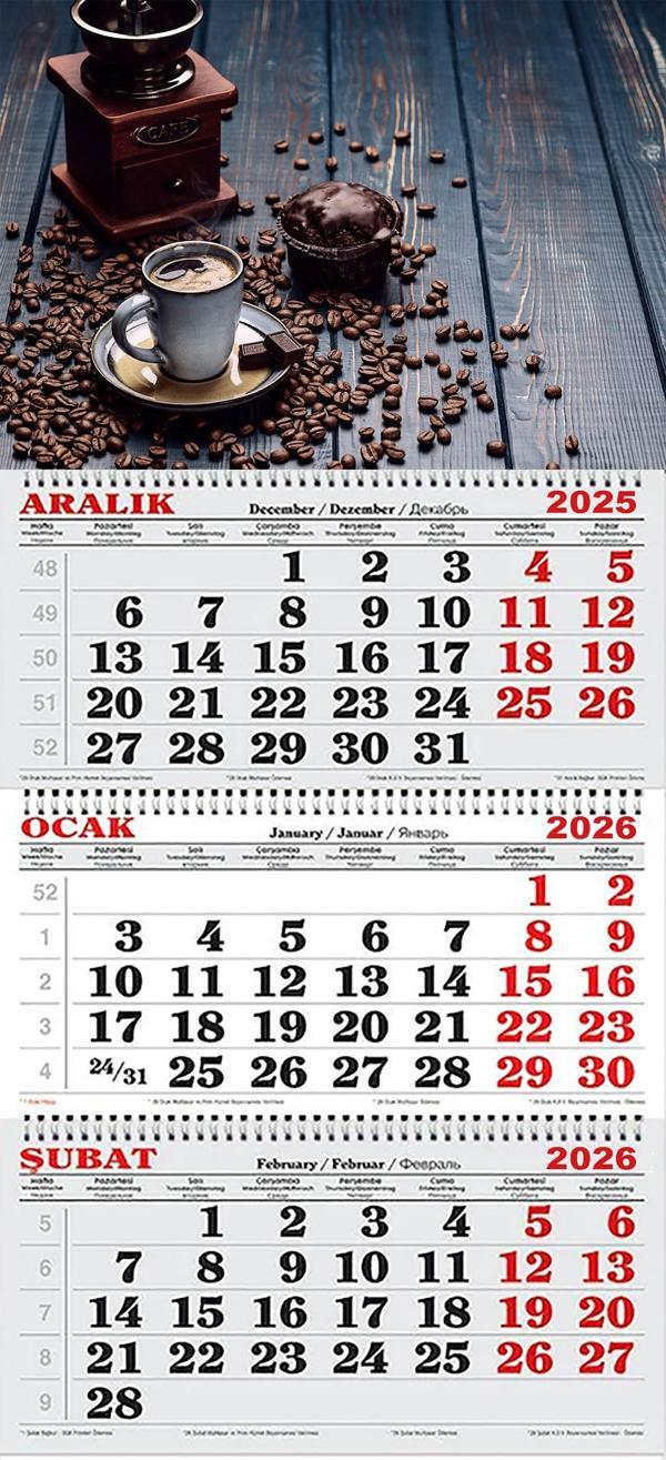 2026 Yılı Gemici Takvimi-Kahve Çekirdekleri - Image 1
