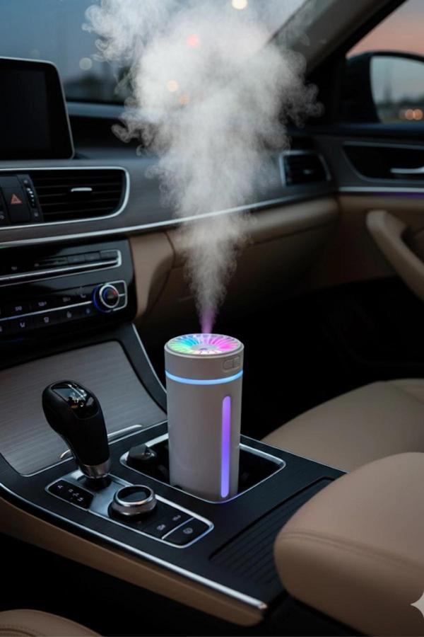 Blackbird KT-H04 Beyaz Oto İçi Ofis Ev Hava Nemlendirici Işıklı Buhar Koku Makinası - Image 1