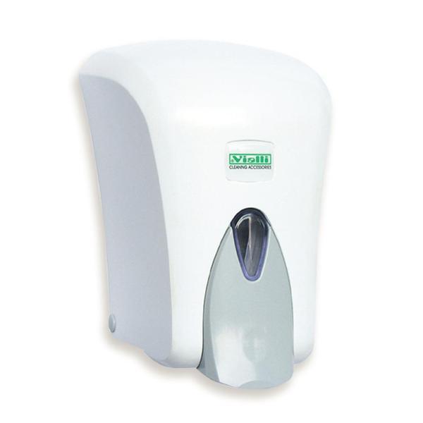Omnipazar Vialli S6 Sıvı Sabun Dispenseri Aparatı 1000 ml Beyaz - Image 1