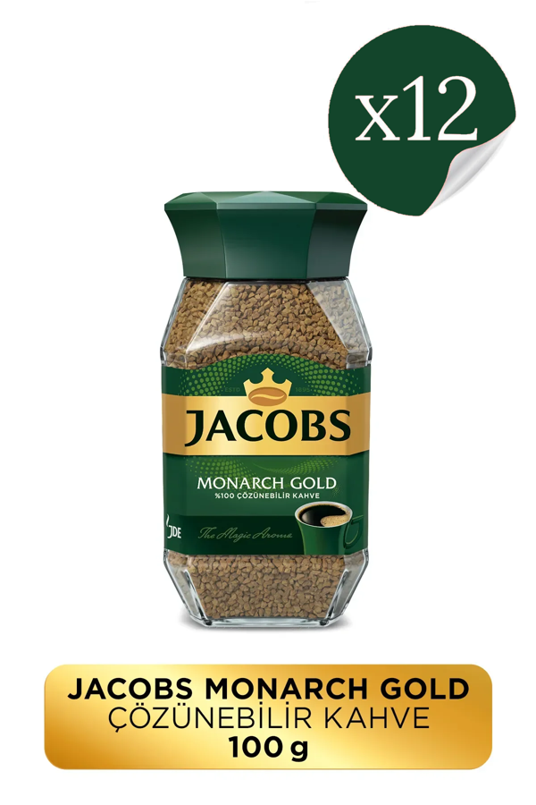 Jacobs Monarch Gold Cam Kavanoz Granül Kahve 100 gr X 12 Adet - Image 1