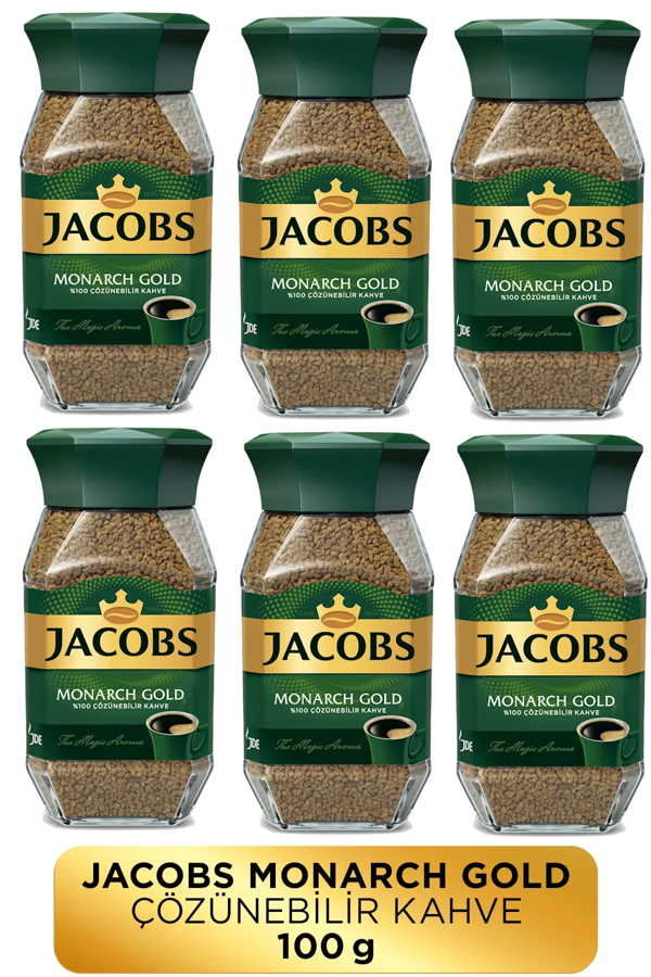 Jacobs Monarch Gold Cam Kavanoz Granül Kahve 100 gram X 6 Adet - Image 1